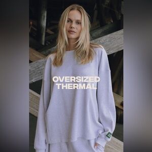 Daily Drills Grey Oversized Thermal